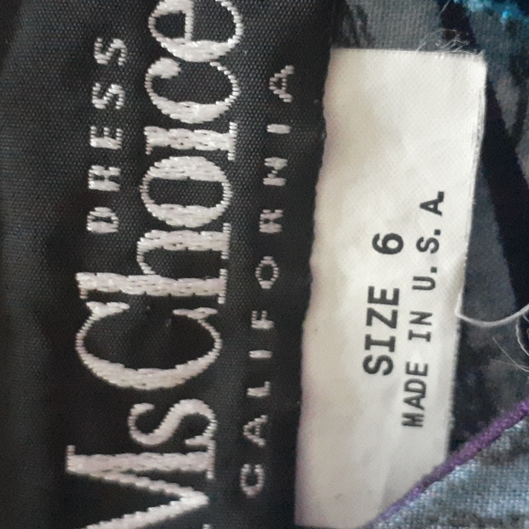 Ms Choice size 6, blue floral dress - Picture 4 of 5